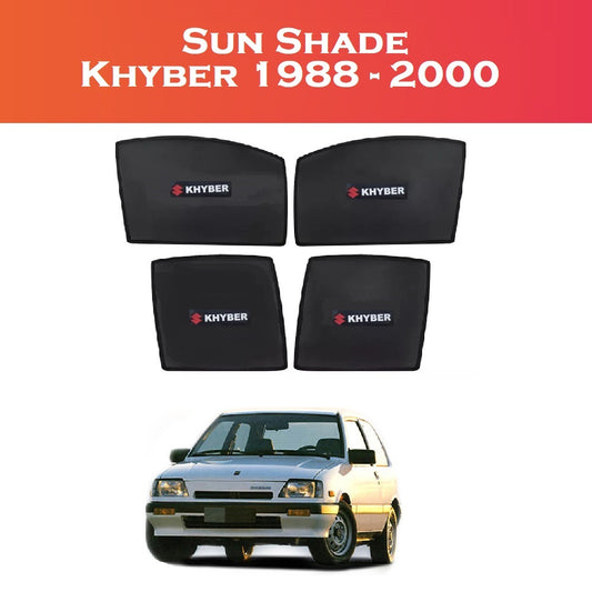Suzuki Khyber 4-Piece Magnetic Sun Shades – UV & Heat Protection Curtains – Shark Auto