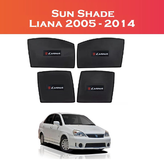 Suzuki Liana 2005–2014 4-Piece Custom Sun Shades – UV & Heat Protection – Shark Auto