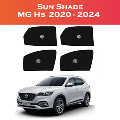 MG HS 2020–2024 4-Piece Custom Sun Shades – UV & Heat Protection – Shark Auto