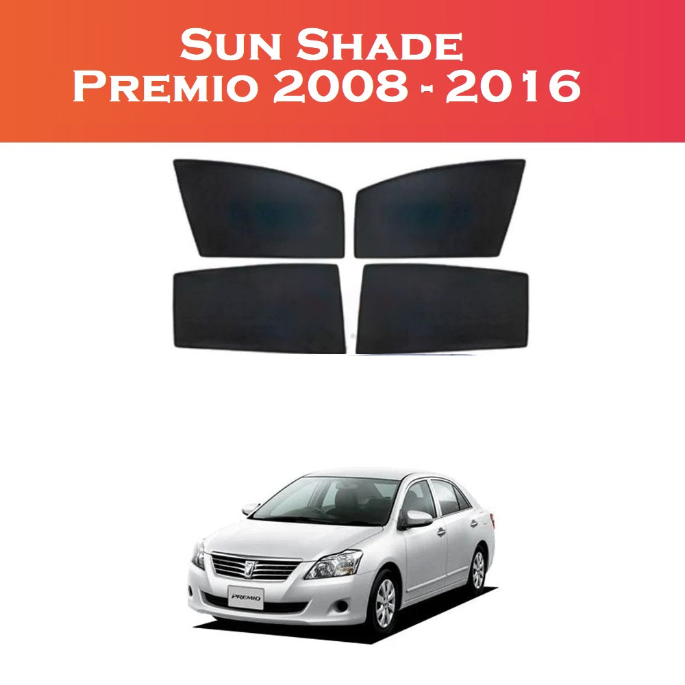 Toyota Premio 2008-2016 sun shades UV protection set by Shark Auto