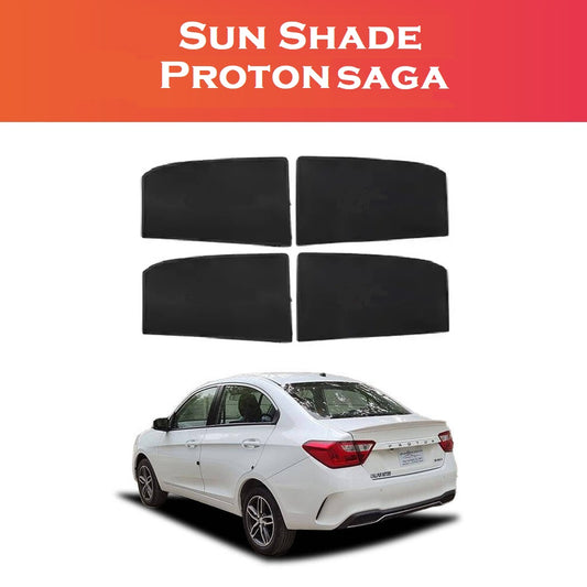 Proton Saga 4pcs Sun Shade for Car, Window Sun Shade Protection for Driver Front seat & Back seat