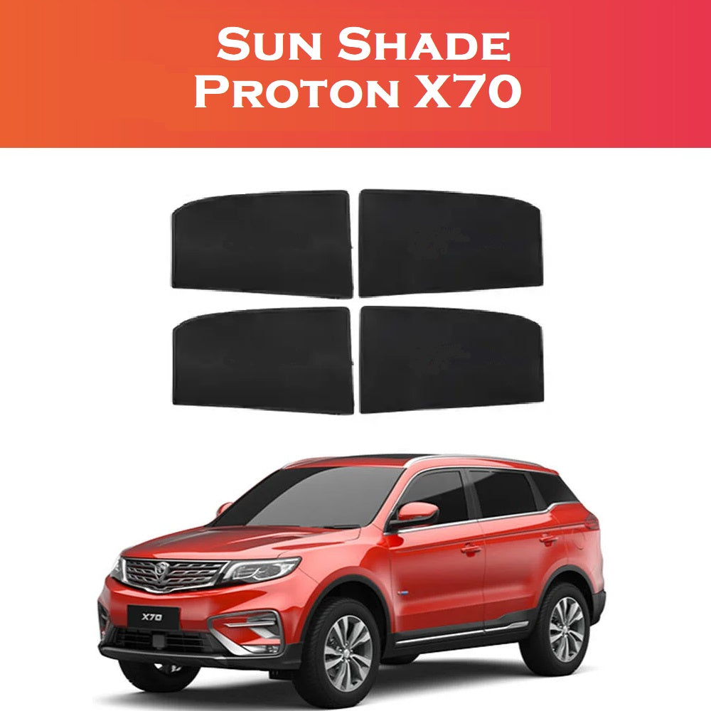 Proton X70 4pcs Sun Shade for Car, Window Sun Shade Protection for Driver Front seat & Back seat