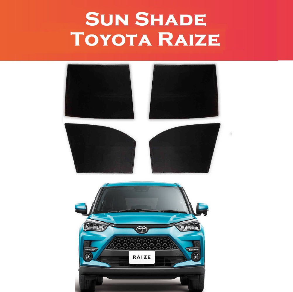 Toyota Raiz car window sun shades 4 pcs premium set