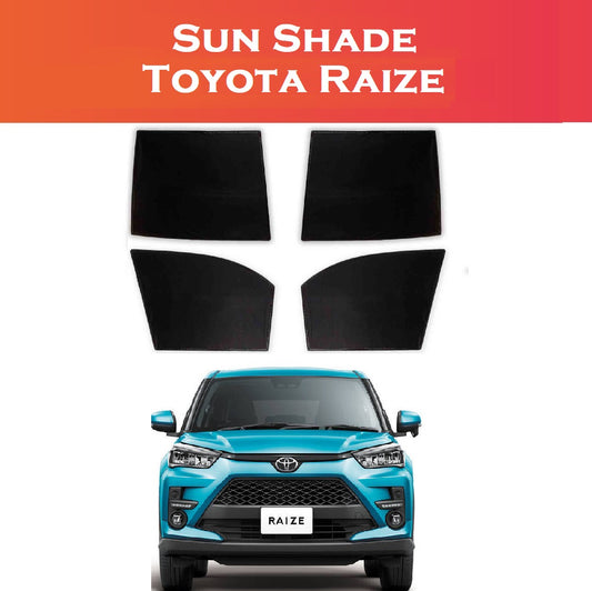 Toyota Raiz car window sun shades 4 pcs premium set