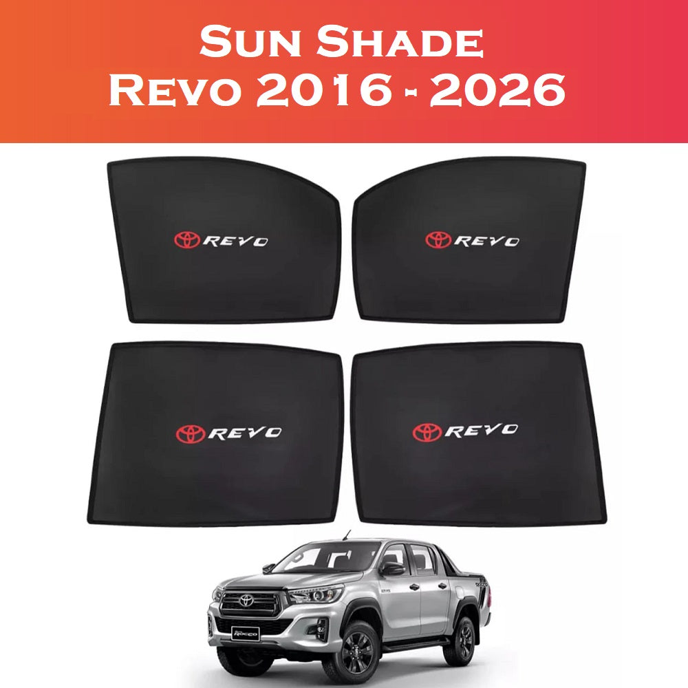 Toyota Revo 2015 - 2026 Sun Shades 4pcs Black | Shark Auto