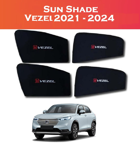 Honda Vezel 2021–2024 4-Piece Custom Sun Shades – UV & Heat Protection – Shark Auto