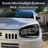 Suzuki Alto Headlight Eyebrows White & Black – Stylish Front Light Accessories