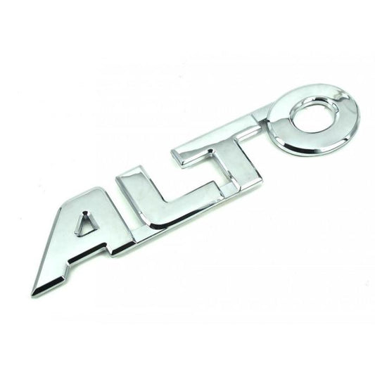 Chrome Name Tag Emblem – Compatible with Suzuki Alto – Front View