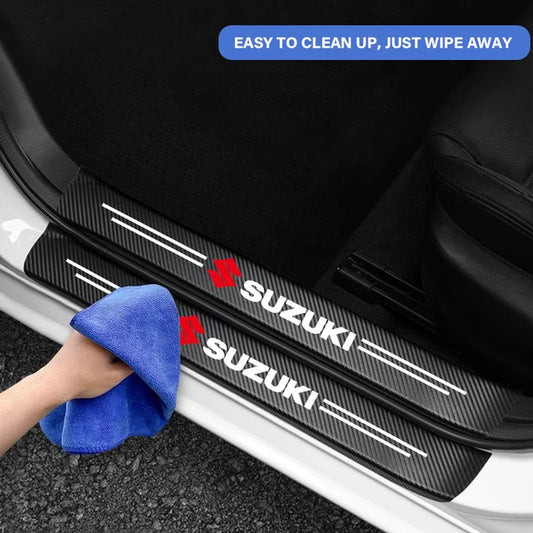 Suzuki 4pc Car Door Sill Protector Strips – Shark Auto
