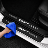 Waterproof carbon fiber sill plate sticker for Suzuki Swift

