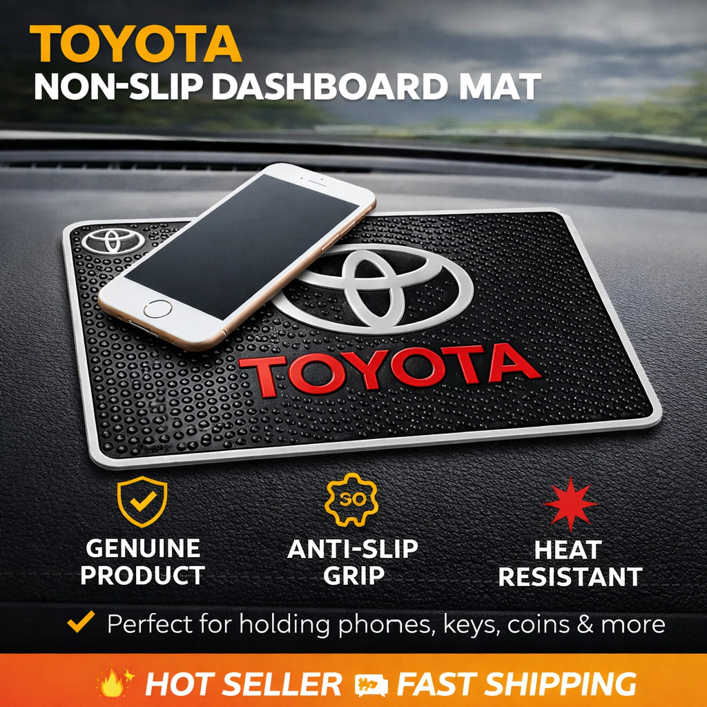 Toyota Car Dashboard Anti-Slip Mat | Sticky Phone Holder Pad