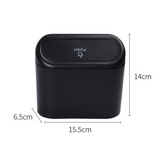 Car Trash Can Storage Box – Portable Interior Garbage Bin