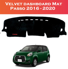 Toyota Passo Dashboard Velvet Carpet 2016–2020 – Premium Fit – Shark Auto