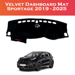 Kia Sportage 2019–2025 Velvet Dashboard Cover – Full Dashboard View