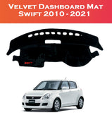 Suzuki Swift 2010–2021 Velvet Dashboard Carpet Cover – Front Dashboard View