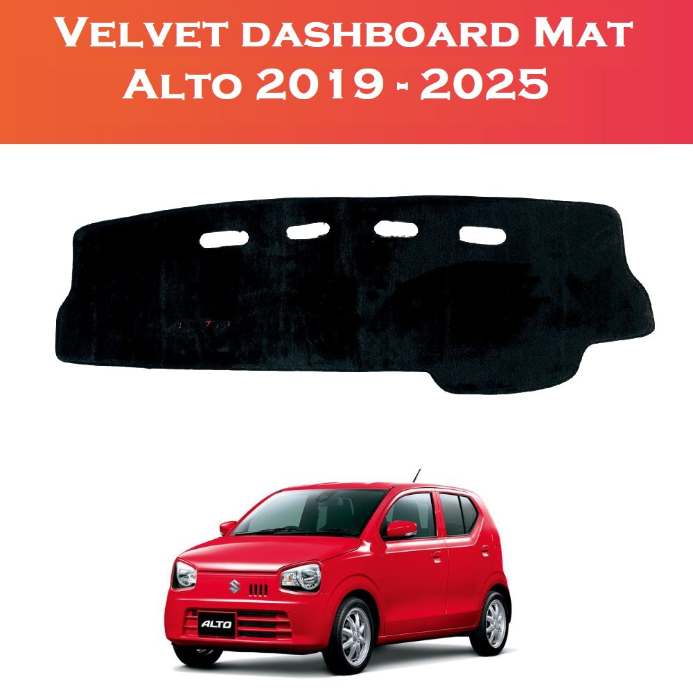 Suzuki Alto Dashboard Velvet Mat 2019–2025 – Shark Auto