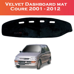 Daihatsu Cuore 2001–2012 Velvet Dashboard Cover – Top View