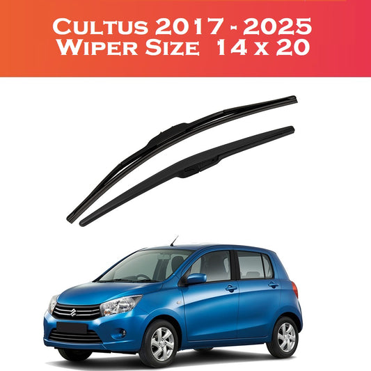 Premium silicone wiper blades for Suzuki cultus 2017–2025 2 pcs Shark Auto