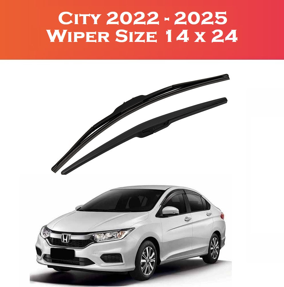 Honda City 2022–2025 Wiper Blades – Smooth & Durable | 2 Pcs Set