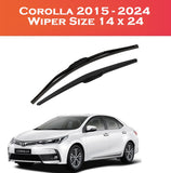 Toyota Corolla 2015-2024 Wiper Blades – Smooth & Durable | 2 Pcs Set