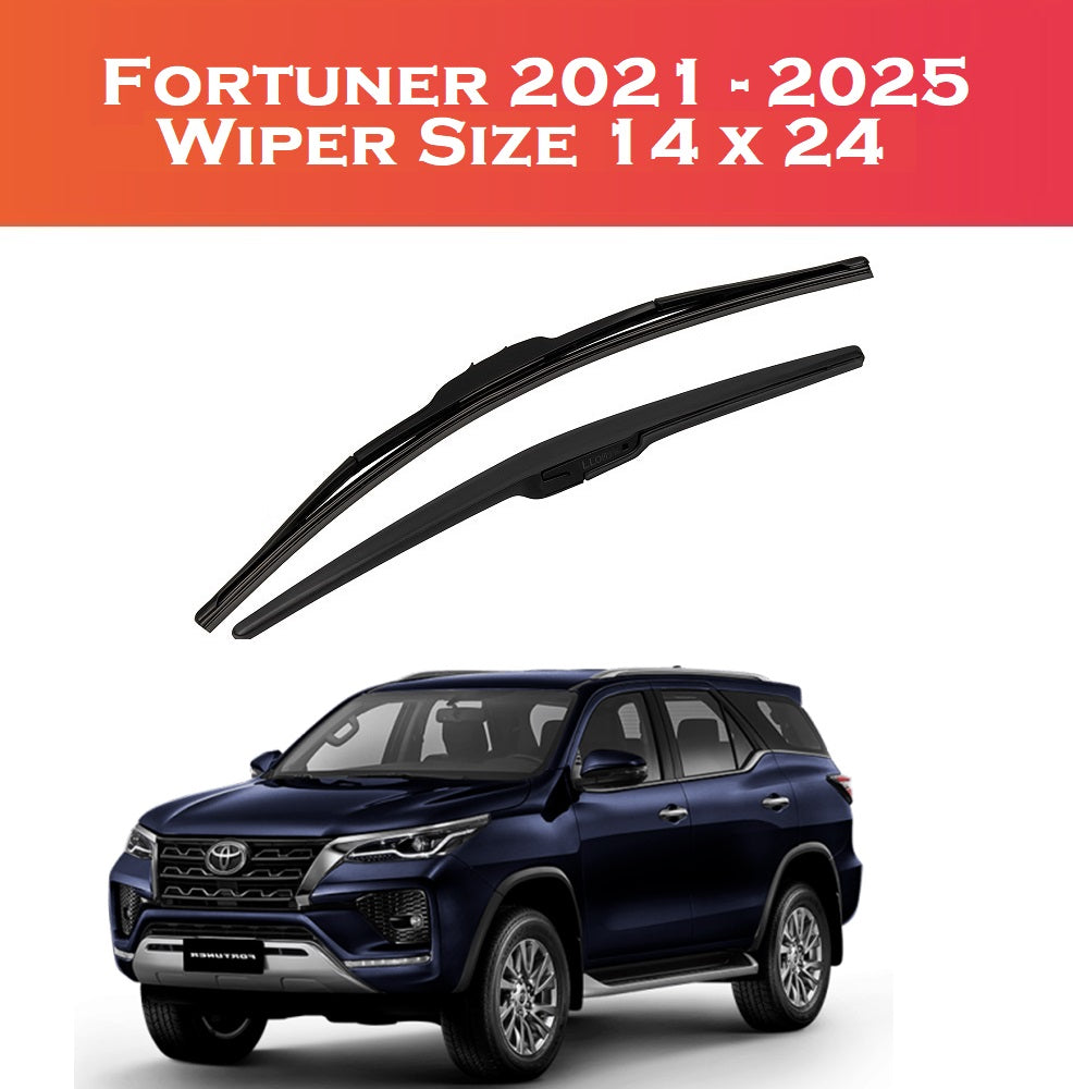 Toyota Fortuner 2021-2025 Wiper Blades – Smooth & Durable | 2 Pcs Set