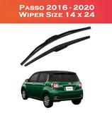 Toyota Passo 2016-2020 Wiper Blades – Smooth & Durable | 2 Pcs Set