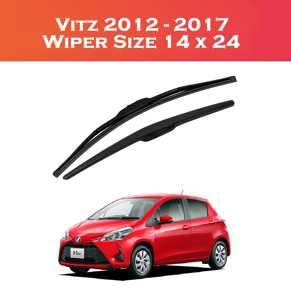 Toyota Vitz 2012-2017 Wiper Blades – Smooth & Durable | 2 Pcs Set