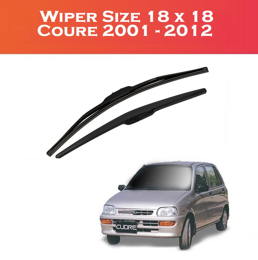 Premium Silicone Wiper Blades for Daihatsu Coure | 2 Pcs Set