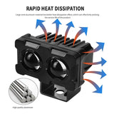 20W Robot Style LED Projector Light – Dual Color White & Yellow Fog Driving Lamp