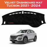 Velvet Dashboard Mat for Hyundai Tucson 2021–2024 | Premium Dashboard Cover | Heat & UV Protection