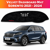 Kia Sorento 2021–2024 Premium Velvet Dashboard Mat Cover – Black