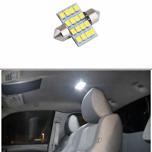 White LED Roof Light for Car Interior – Universal Fit