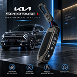 KIA Sportage L, Sportage L Key Cover, KIA Key Cover, New Sportage Key Cover, Sportage Smart Key Case, Metal Key Cover, Premium Key Case, Gunmetal Key Cover, Side Button Key Cover, Car Keychain, KIA Accessories, Car Accessories, Key Protection, Shark Auto