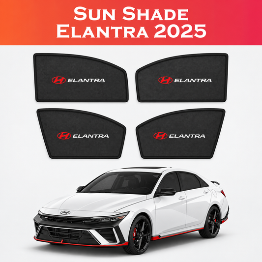 Hyundai Elantra 2025 Sun Shades – Foldable UV Protection Window Mesh – 4PCS Set
