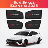 Hyundai Elantra 2025 Sun Shades – Foldable UV Protection Window Mesh – 4PCS Set